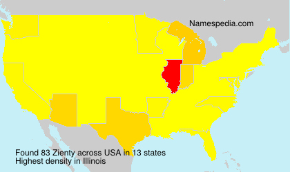 Surname Zienty in USA Surname Zienty in USA