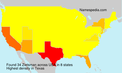 Surname Zietsman in USA