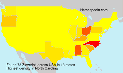 Surname Zieverink in USA Surname Zieverink in USA