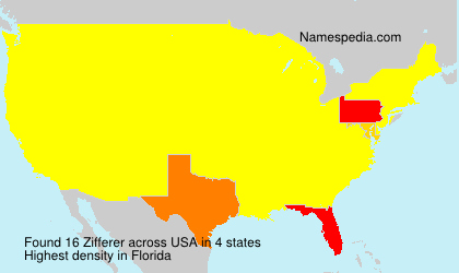 Surname Zifferer in USA Surname Zifferer in USA
