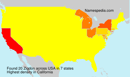 Surname Zigdon in USA Surname Zigdon in USA
