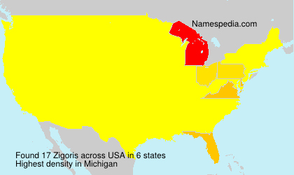 Surname Zigoris in USA Surname Zigoris in USA