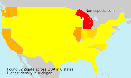 Surname Zigulis in USA Surname Zigulis in USA