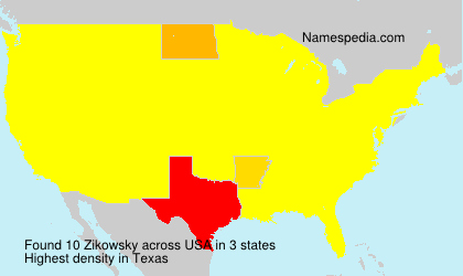 Surname Zikowsky in USA Surname Zikowsky in USA
