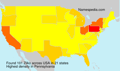 Surname Zilko in USA Surname Zilko in USA