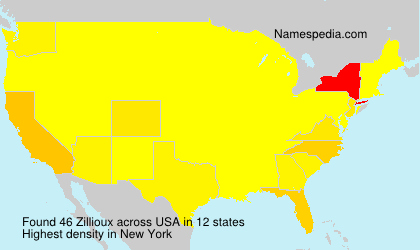 Surname Zillioux in USA Surname Zillioux in USA