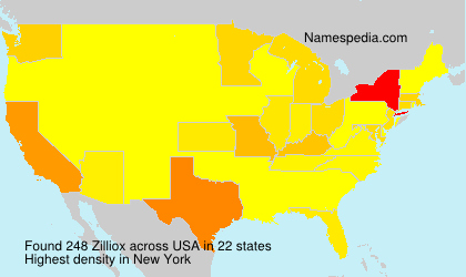 Surname Zilliox in USA Surname Zilliox in USA