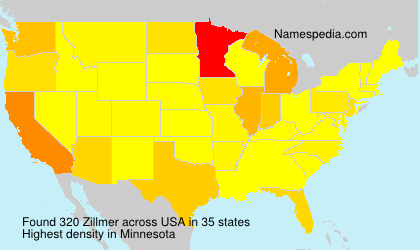 Surname Zillmer in USA Surname Zillmer in USA