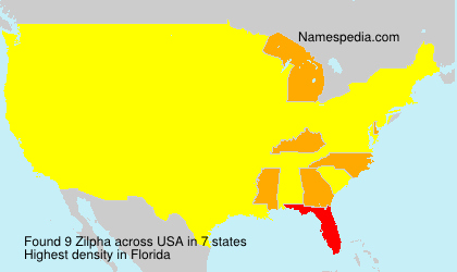 Surname Zilpha in USA Surname Zilpha in USA
