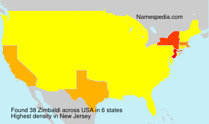 Surname Zimbaldi in USA Surname Zimbaldi in USA