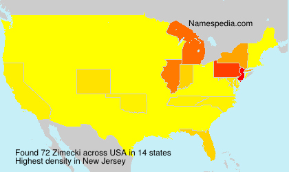 Surname Zimecki in USA Surname Zimecki in USA