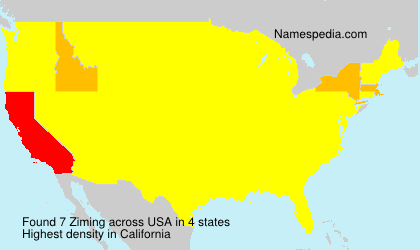 Surname Ziming in USA Surname Ziming in USA