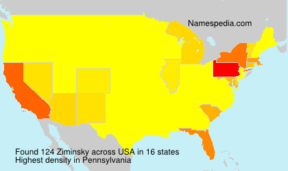 Surname Ziminsky in USA Surname Ziminsky in USA