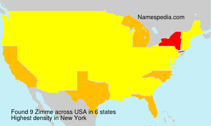 Surname Zimme in USA Surname Zimme in USA