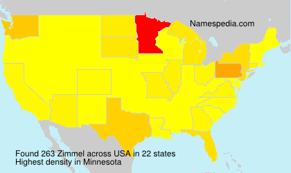 Surname Zimmel in USA Surname Zimmel in USA
