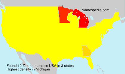 Surname Zimmeth in USA Surname Zimmeth in USA