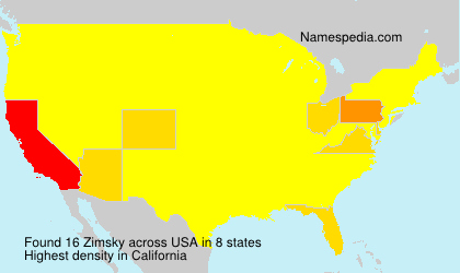Surname Zimsky in USA Surname Zimsky in USA