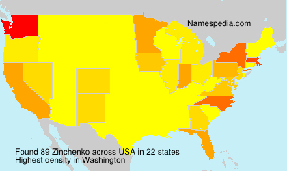 Surname Zinchenko in USA Surname Zinchenko in USA