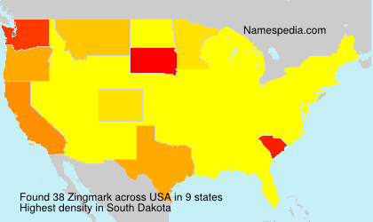 Surname Zingmark in USA Surname Zingmark in USA