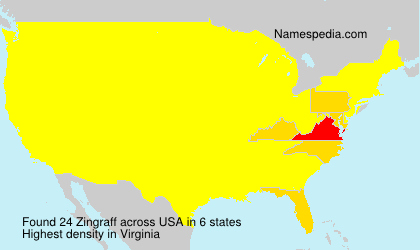 Surname Zingraff in USA Surname Zingraff in USA