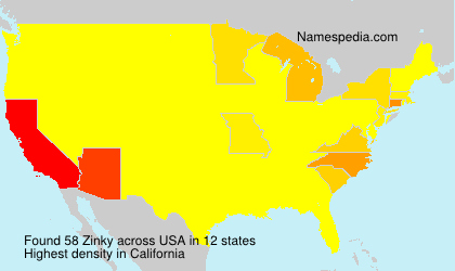 Surname Zinky in USA Surname Zinky in USA