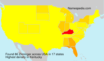Surname Zinninger in USA Surname Zinninger in USA