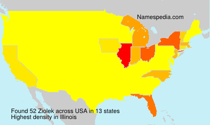 Surname Ziolek in USA Surname Ziolek in USA