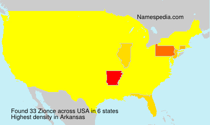 Surname Zionce in USA Surname Zionce in USA