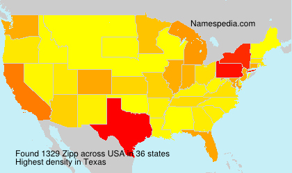 Surname Zipp in USA Surname Zipp in USA