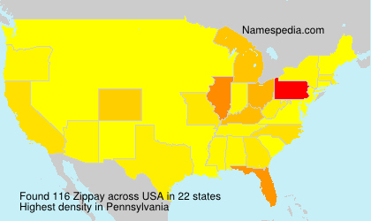Surname Zippay in USA Surname Zippay in USA