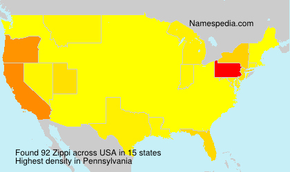 Surname Zippi in USA Surname Zippi in USA