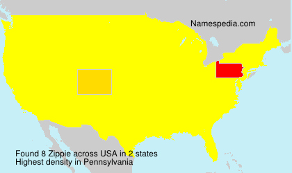 Surname Zippie in USA Surname Zippie in USA