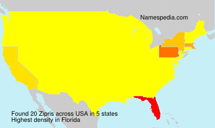 Surname Zipris in USA Surname Zipris in USA