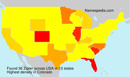 Surname Zipter in USA Surname Zipter in USA