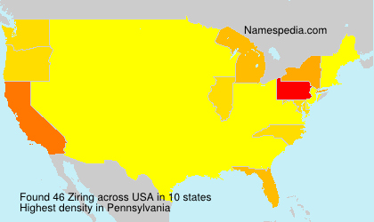 Surname Ziring in USA Surname Ziring in USA