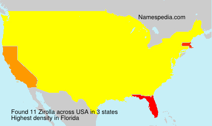 Surname Zirolla in USA Surname Zirolla in USA