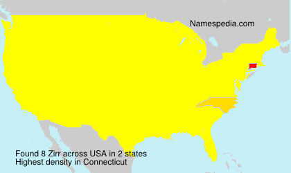 Surname Zirr in USA Surname Zirr in USA