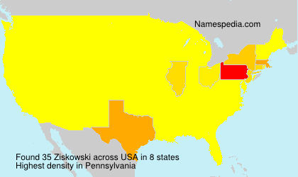 Surname Ziskowski in USA