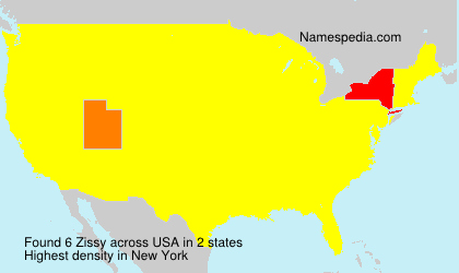 Surname Zissy in USA Surname Zissy in USA