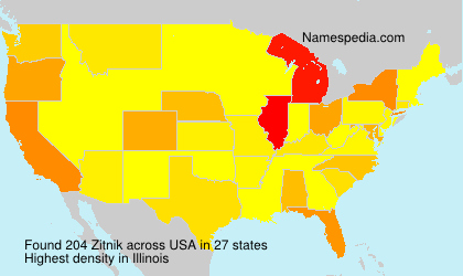 Surname Zitnik in USA Surname Zitnik in USA