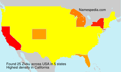 Surname Zivku in USA