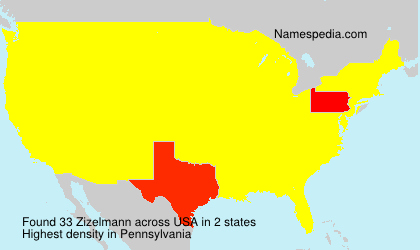 Surname Zizelmann in USA Surname Zizelmann in USA