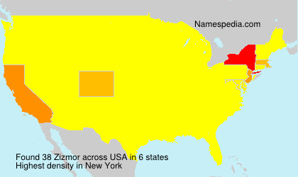 Surname Zizmor in USA Surname Zizmor in USA