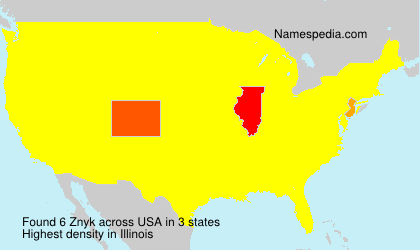 Surname Znyk in USA Surname Znyk in USA