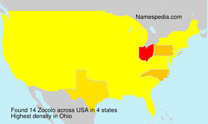 Surname Zocolo in USA Surname Zocolo in USA