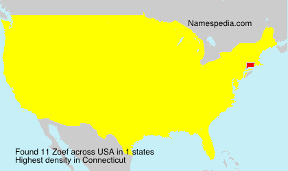 Surname Zoef in USA