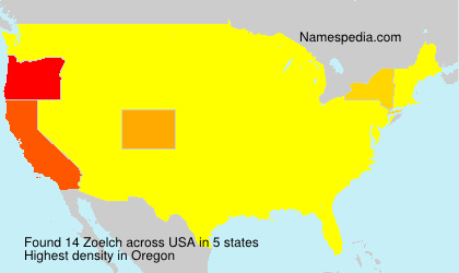 Surname Zoelch in USA Surname Zoelch in USA
