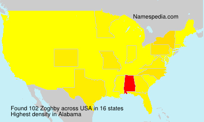 Surname Zoghby in USA Surname Zoghby in USA