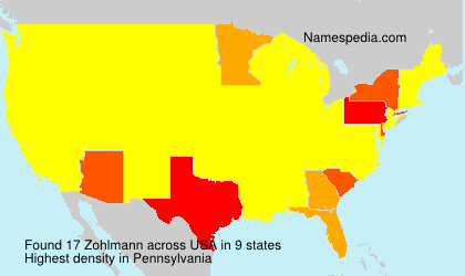 Surname Zohlmann in USA Surname Zohlmann in USA