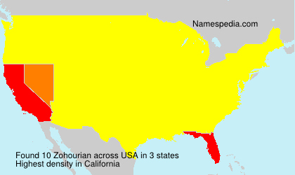 Surname Zohourian in USA Surname Zohourian in USA